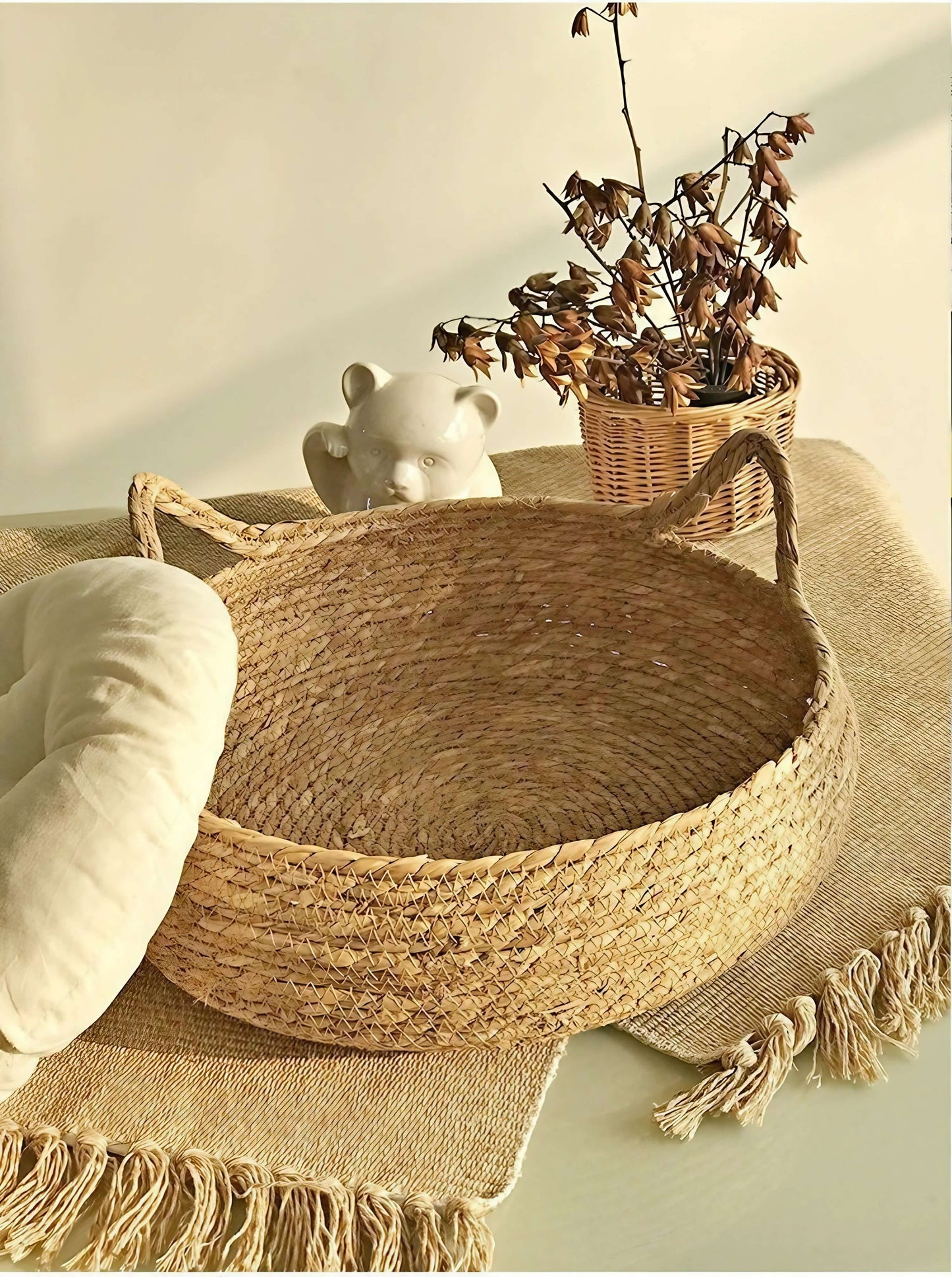 Woodland Kitty Basket Bed